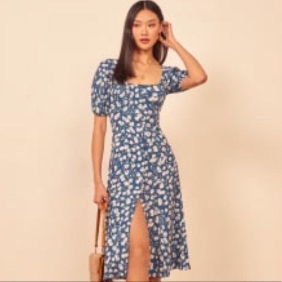 💙BNWT REFORMATION BEECHWOOD DRESS sz 2 - Picture 1 of 1